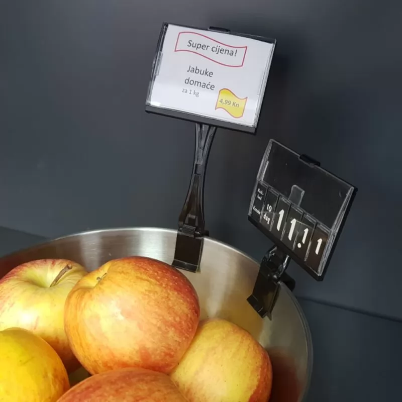 Nosač cijene/poruke za posudu Cijena Akcija